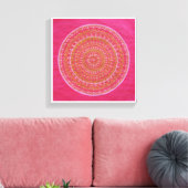 Golden wiel Mandala Canvas Afdruk (Insitu (Woonkamer))