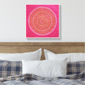 Golden wiel Mandala Canvas Afdruk (Insitu (Slaapkamer))