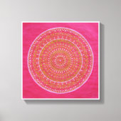 Golden wiel Mandala Canvas Afdruk (Voorkant)