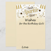 Golden wil het verjaardagsmeisje (Voorkant / Achterkant)