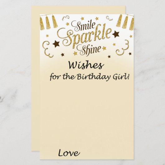 Golden wil het verjaardagsmeisje (Voorkant / Achterkant)