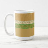 Golden Wild Animal Fur Print Koffiemok (Links)