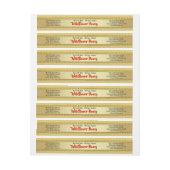 Golden Wildflower Wrap rond Honey Jar Etiket (Vel)