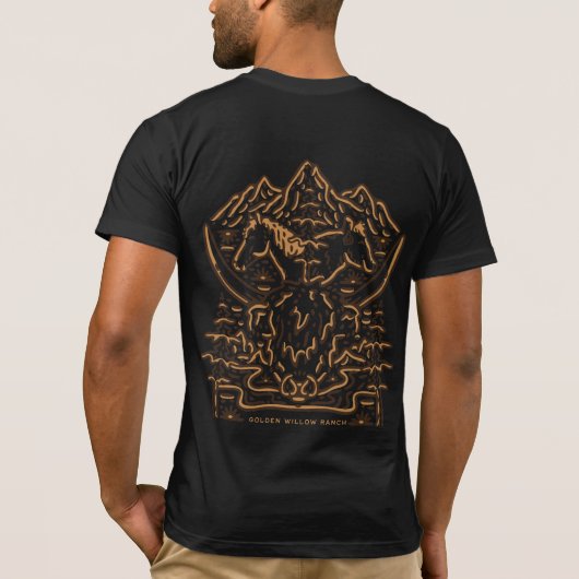 Golden Willow Ranch T-Shirt - Black (Achterkant)