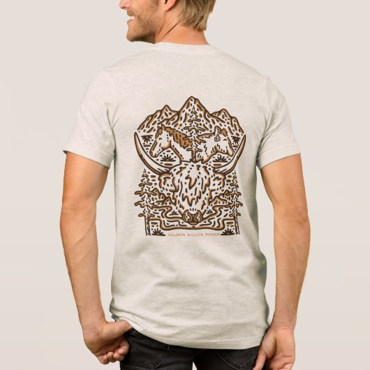 Golden Willow Ranch T-Shirt - Oatmeal (Achterkant)