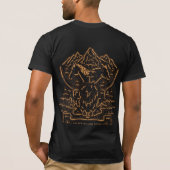 Golden Willow Ranch T-shirt - Zwart (Achterkant)