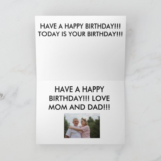 Golden Windmill Sunset BIRTHDAY KAART (Binnen)