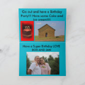 Golden Windmill Sunset Verjaardag Kaart (Binnen)