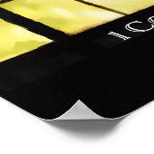 Golden Window Light en Shadows Poster (Hoek)