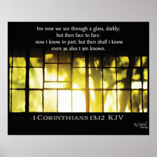 Golden Window Light en Shadows Poster