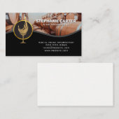Golden Wine Glass Splash Logo | wijnvaten Visitekaartje (Voorkant / Achterkant)