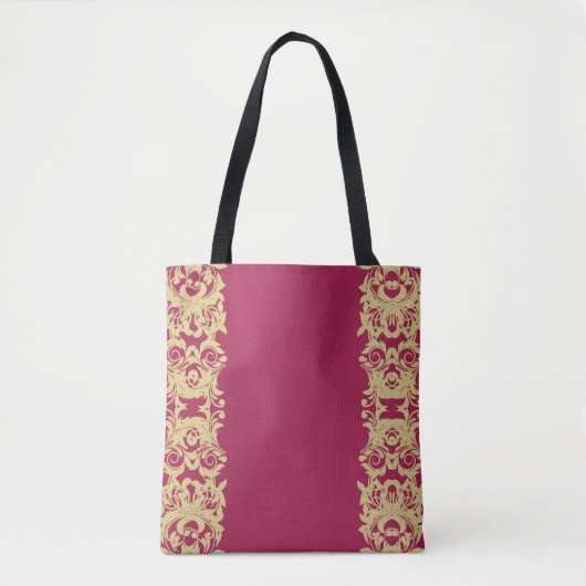 Golden Wine Tote Bag (Voorkant)