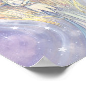 Golden Wing Angel Art Poster van Molly Harrison (Hoek)