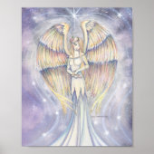 Golden Wing Angel Art Poster van Molly Harrison (Voorkant)