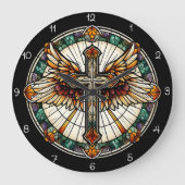 Golden Winged Cross  Grote Klok (Voorkant)