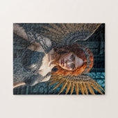 Golden Winged Dark Angel Queen Legpuzzel (Horizontaal)