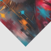 Golden Winged Saint Nick Vintage Christmas  Tissuepapier (Detail)