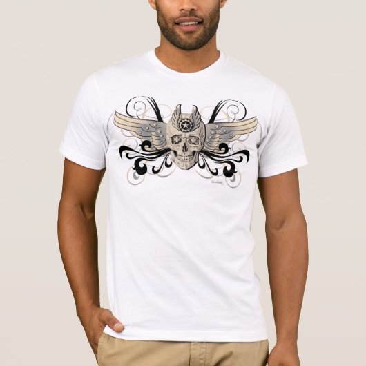 Golden Winged Skull - 4 T-shirt (Voorkant)