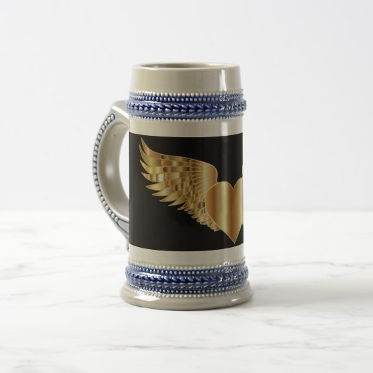 Golden Wings 22 oz Stein Bierpul (Voorkant links)