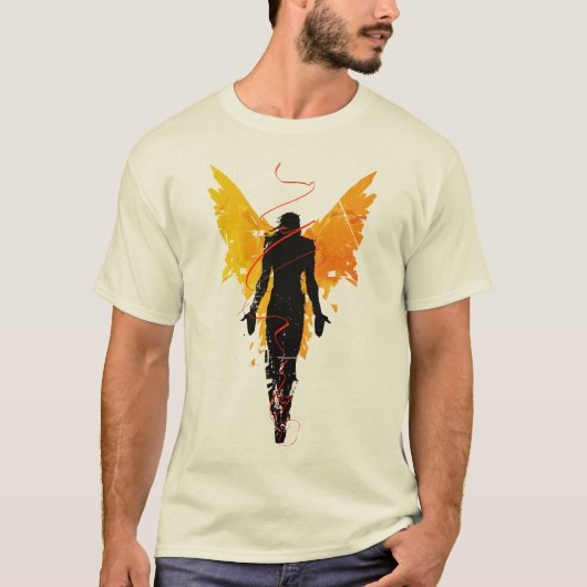 Golden Wings Angel - Vet Abstract T-shirt (Voorkant)