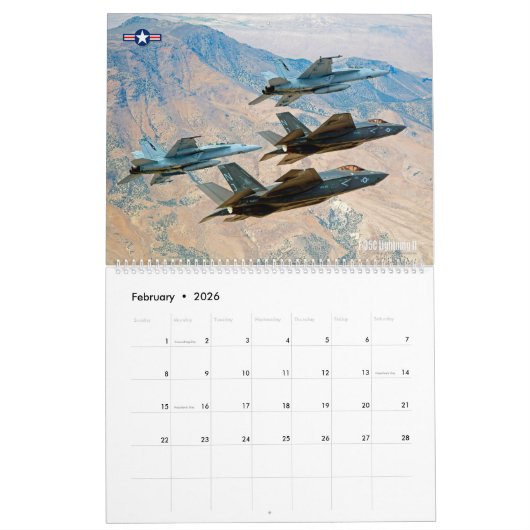 GOLDEN WINGS F-35B/C Lightning II Kalender (Feb 2026)
