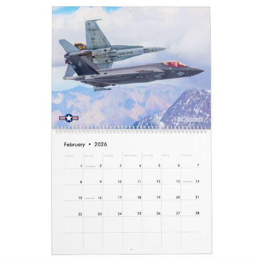 GOLDEN WINGS F-35B/C Lightning II Kalender (Feb 2026)