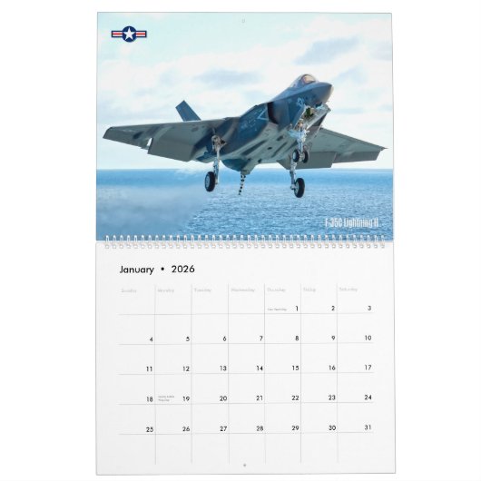 GOLDEN WINGS F-35B/C Lightning II Kalender (Jan 2026)