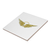 Golden wings met halo tegeltje (Zijkant)