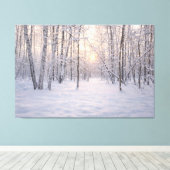 Golden_winter_light Canvas Afdruk (Insitu (Houten vloer))