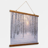 Golden_winter_light Hangend Wandkleed (Gebogen)
