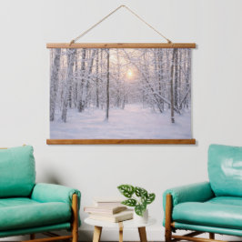 Golden_winter_light Hangend Wandkleed