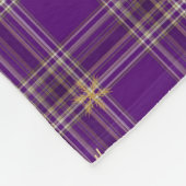 Golden Winter Tartan Fleece Deken (Hoek)