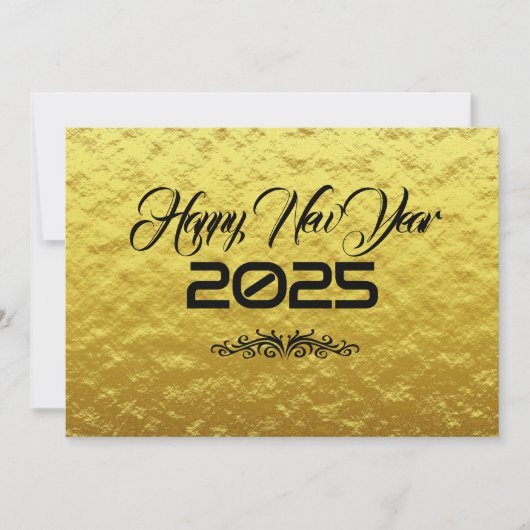 Golden wish card New Year with Arabisch Feestdagenkaart (Voorkant)