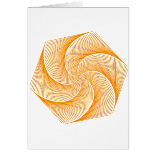 Golden Wiskunde Flower Kaart (Voorkant)