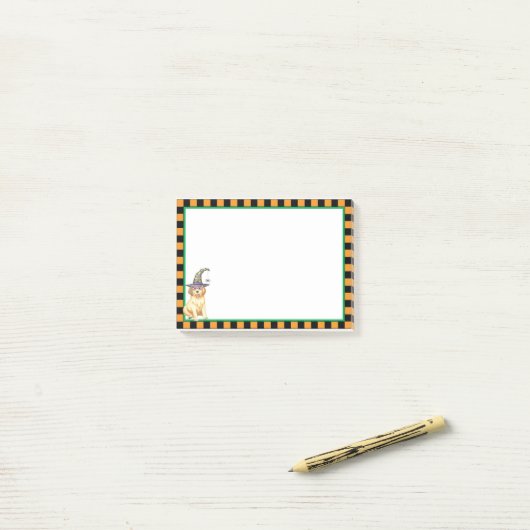 Golden Witch Post-it® Notes (Op bureau)