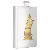 Golden Wolf Head roestvrijstalen kolf Flacon (Rechts)