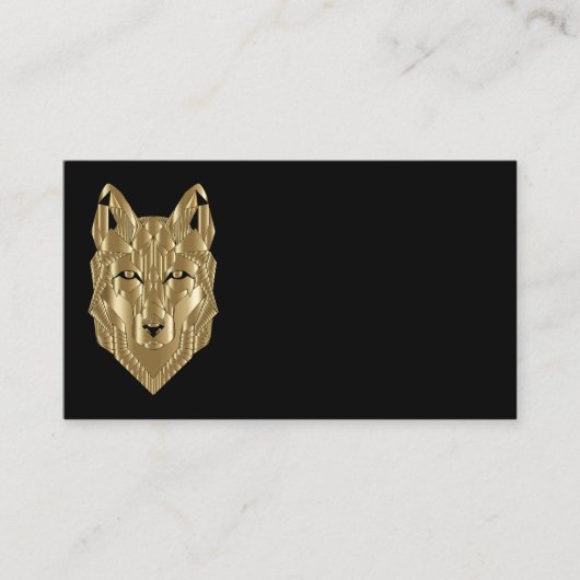 Golden Wolf Visitekaartjes (Voorkant)