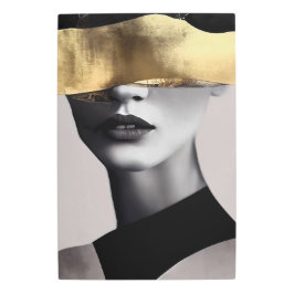 Golden Woman with Black Band: Modern Art