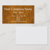 Golden Wood Achtergrond Aangepaste Visitekaartjes (Voorkant / Achterkant)