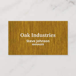 Golden Woodgrain Look Professional Visitekaartje