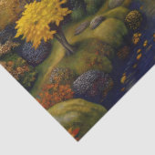 Golden Woodland Garden Stream Decoupage Tissuepapier (Detail)