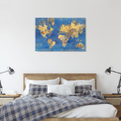 Golden World Canvas Afdruk (Insitu (Slaapkamer))