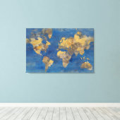 Golden World Canvas Afdruk (Insitu (Houten vloer))