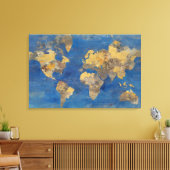 Golden World Canvas Afdruk (Insitu (Woonkamer))