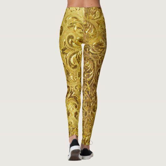 Golden World - Power Yoga Leggings (Achterkant)