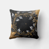 Golden Wreath Glamour Throw Pillow Kussen (Achterkant)