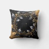 Golden Wreath Glamour Throw Pillow Kussen (Voorkant)