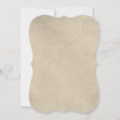 Golden Wreath Leaf 50th Wedding Jubileum Invite Kaart (Achterkant)