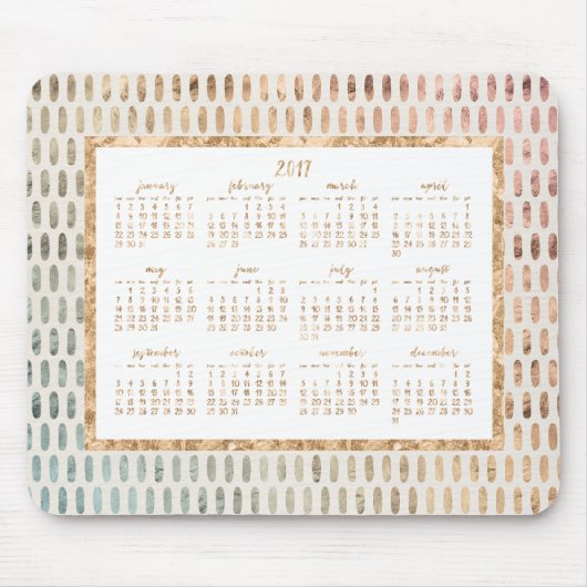 Golden Yarly 2017 Calendar Muismat Light (Voorkant)