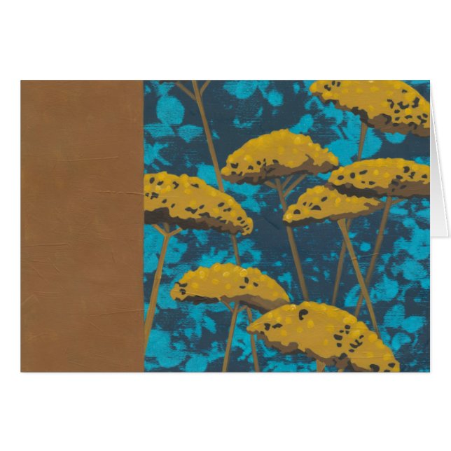 Golden Yarrow Garden met Blue Background (Voorkant Horizontaal)